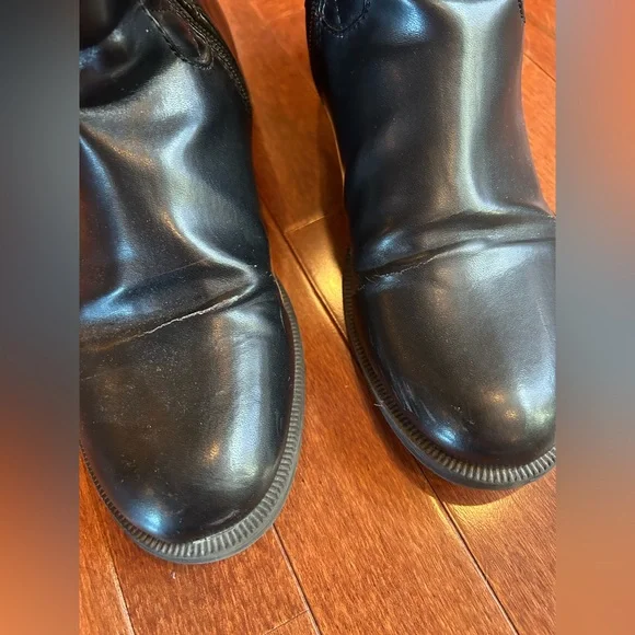 Black/Brown Riding Boot - Picture 3 of 7